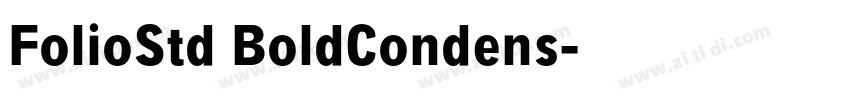 FolioStd BoldCondens字体转换
